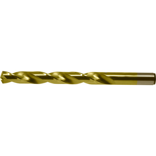 Chicago-Latrobe 550-TN 17/64 Cobalt Heavy-Duty TiN 135 Split Point Jobber Length Drill - Pkg Qty 12