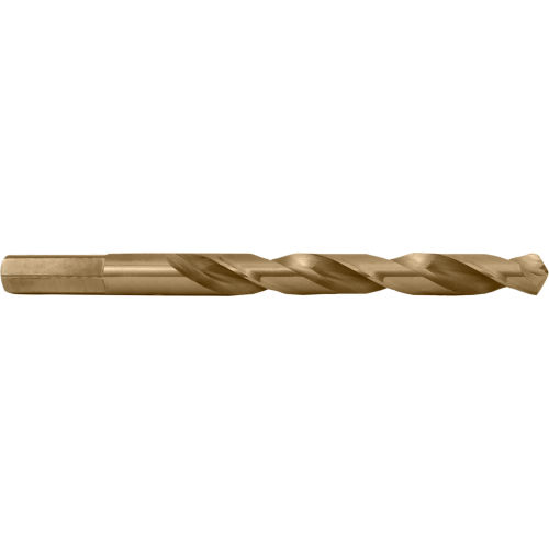 Cle-Line 1804 5/16 Cobalt Heavy-Duty Straw 118 Cobalt Heavy-Duty Hex Jobber Length Drill - Pkg Qty 6