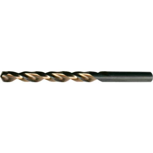 Cle-Line 1872 1.00mm HSS Heavy-Duty Black & Gold 135 Point Parabolic Jobber Length Drill - Pkg Qty 12
