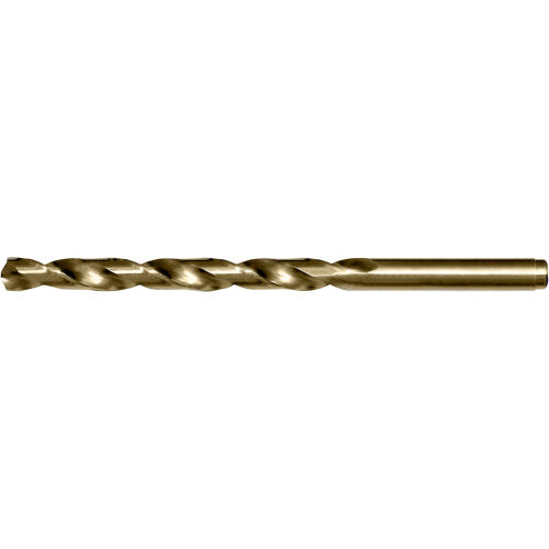 Cle-Line 1802 10.50mm Cobalt Heavy-Duty Straw 135 Split Point Jobber Length Drill - Pkg Qty 6