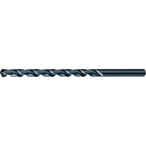 Cle-Line 1807 13/32 18In OAL HSS Heavy-Duty Steam Oxide 118 K-Notched Point Extra Length Drill