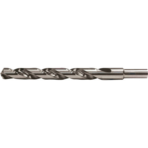 Cle-Line 1808 1/2 HSS General Purpose Bright 118 Point 3/8 reduced Shank Jobber Length Drill - Pkg Qty 6
