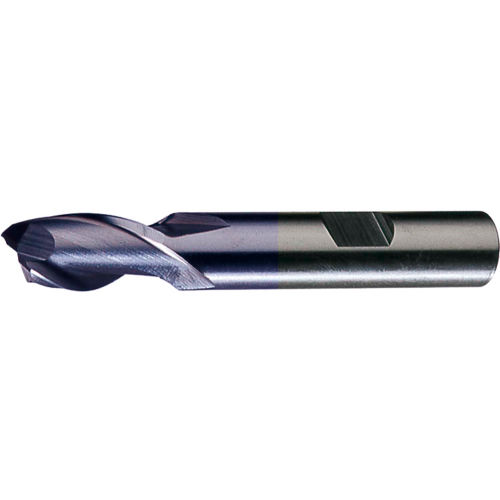 Cleveland HG-2-TC HSS 2-Flute TiCN Square Single End Mill, 1/2" x 1/2" x 2" x 4"