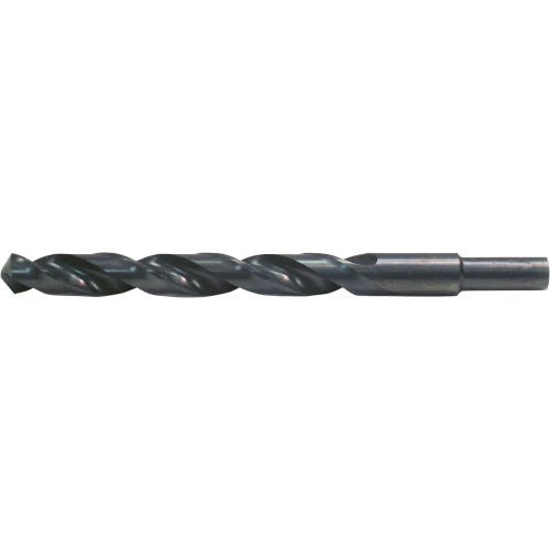 Cle-Line 1900 1/2 HSS General Purpose Steam Oxide 118 Point 3/8 reduced Shank Jobber Length Drill - Pkg Qty 6