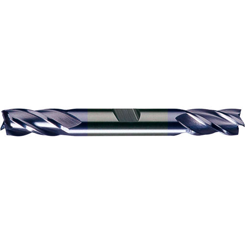 Cleveland HD-4C-TC HSS 4-Flute TiCN Square Double End Mill, 3/16" x 3/8" x 9/32" x 2-3/4"