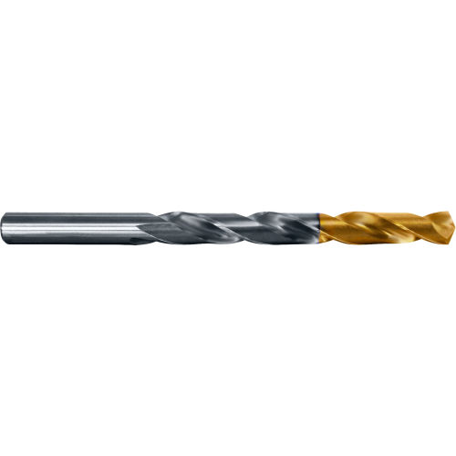 Cle-Line 1500-TT 13/64 HSS Heavy-Duty TiN Tipped 135 Split Point Jobber Length Drill - Pkg Qty 12