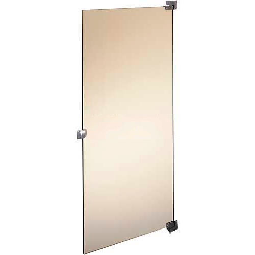 ASI Global Partitions Phenolic Black Core In Swing Partition Door w/ Hardware - 24"W Graphite Grafix