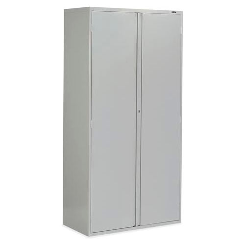 Global Furniture 9300 Series Storage Cabinet, Recessed Handle, 36&quot;Wx18&quot;Dx72&quot;H, Gray, Assembled