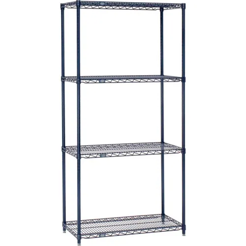 Nexel Nexelon Wire Shelving 18"W x 36"L x 74"H (5 Shelves)