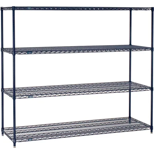 Nexel Nexelon Wire Shelving 18"W x 54"L x 63"H (5 Shelves)
