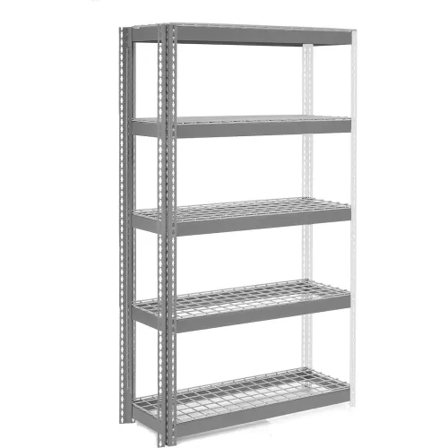 Global Industrial 5 Shelf, Extra HD Boltless Shelving, Add On, 48"W x