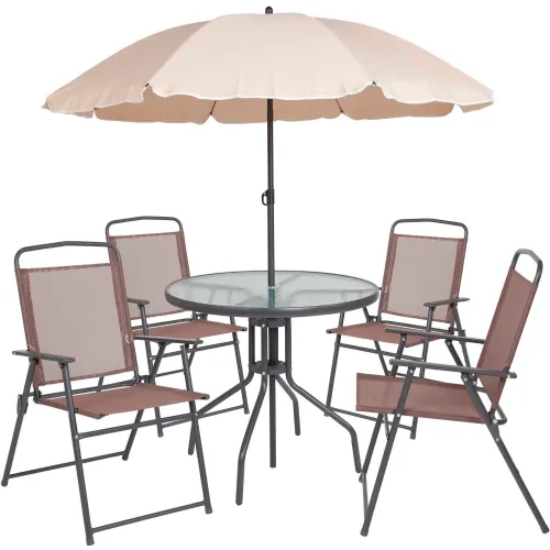 Table chairs and 2024 umbrella set