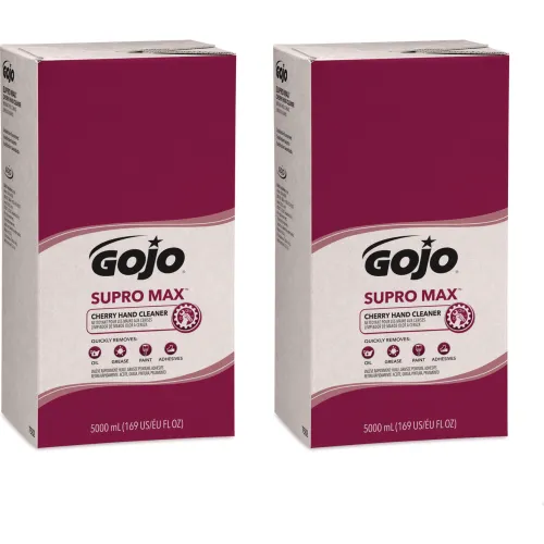 SUPRO MAX Hand Cleaner, Cherry, 5,000 mL Refill, 2/Carton SUPRO MAX Hand Cleaner, Cherry, 5,000 mL Refill, 2/Carton