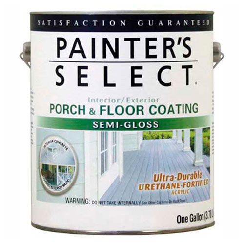 Painter's Select Urethane Fortified Semi-Gloss Porch & Floor Coating, Light Gray, Gallon - 106660