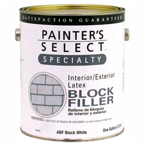 Painter's Select Latex Block Filler, Flat Finish, White, Gallon - 151731