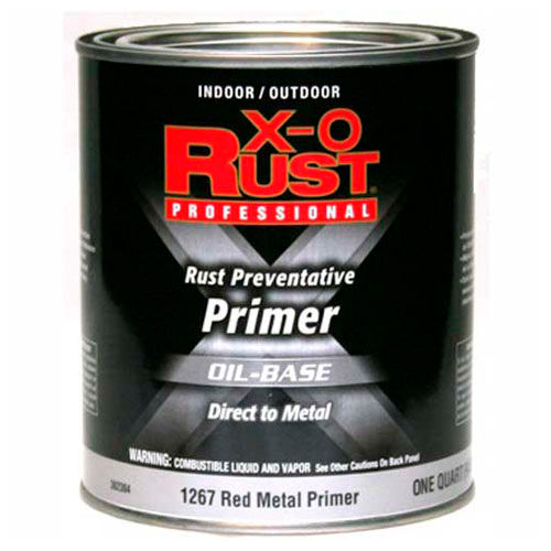 XO Rust Oil Base Primer, Red Metal Primer, Quart 362384