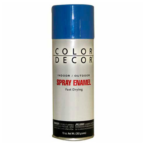 Color D&eacute;cor Decorative Enamel Spray 10 oz. Aerosol Can, Blue, Gloss - 527796