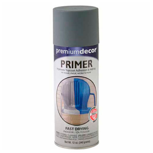 Premium Décor Decorative Enamel Primer 12 oz. Aerosol Can, Gray - 792286