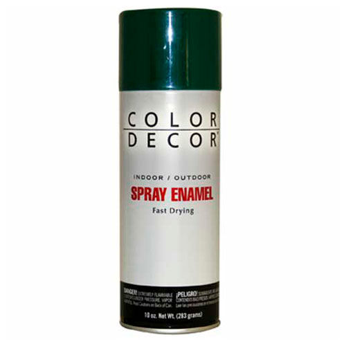 Color D&eacute;cor Decorative Enamel Spray 10 oz. Aerosol Can, Hunter Green, Gloss - 856255