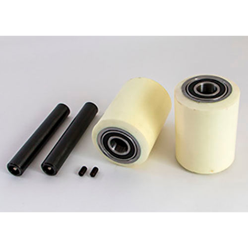Load Wheel Kit For Toyota 8HBW30 Electric Pallet Jack – 2 Poly Wheels, Axles & Bearings
