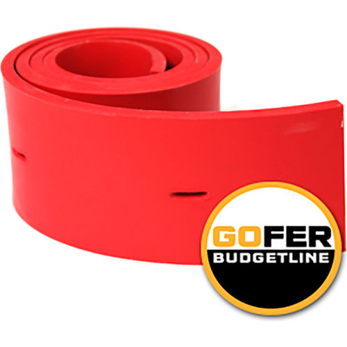 Replacement Squeegee Front - 3/16 Red - (A) For Nobles/Tennant 1011456