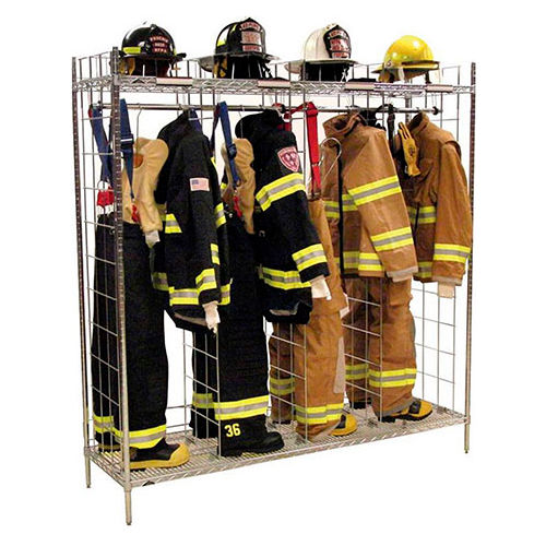 Ready Rack® Single Sided Freestanding Gear Storage Locker FSS-24/18 - (24) 18" Sections, Chrome