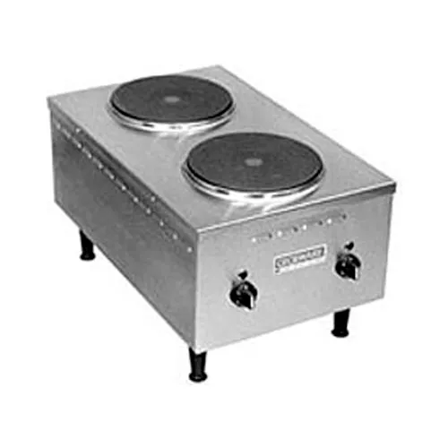 Electric Countertop Hot Plate, Model H70, Two Large Solid Elements