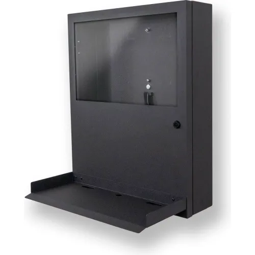 PC Enclosures PC Defender Computer & Monitor Enclosure, 24"W x 61/2"D x 30"H, Black