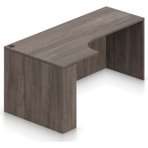 Offices To Go™ Left Hand Corner Credenza - 71"W x 24/36"D x 29-1/2"H - Artisan Gray