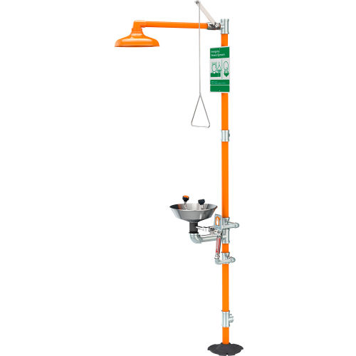 Guardian Equipment Safety Station w/ Eyewash, Shower Head, Bowl & Scald
