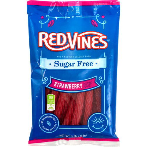 Red Vines Sugar-Free Strawberry, 5 oz, 6 Count