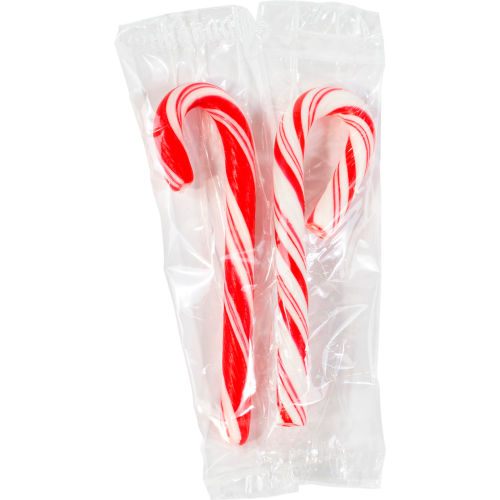 Spangler Individually Wrapped Mini Peppermint Candy Canes Bulk, 500 Count