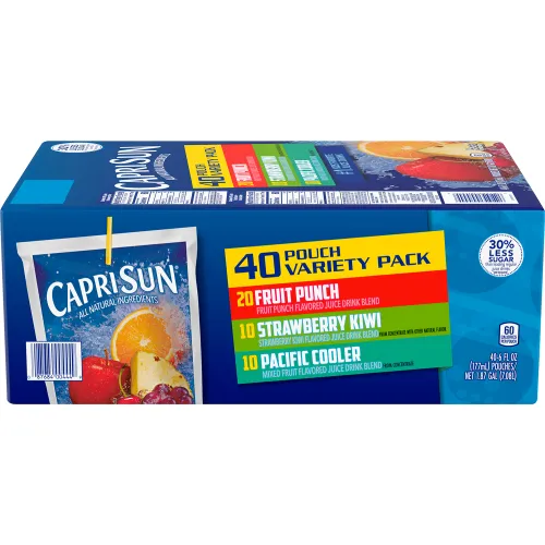CAPRI SUN Fruit Juice Pouches Variety Pack, fl oz, 40 Count