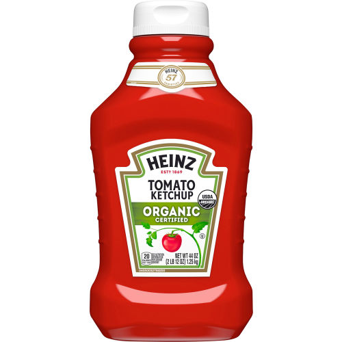 Heinz Organic Tomato Ketchup, 44 Oz, 2 Pack