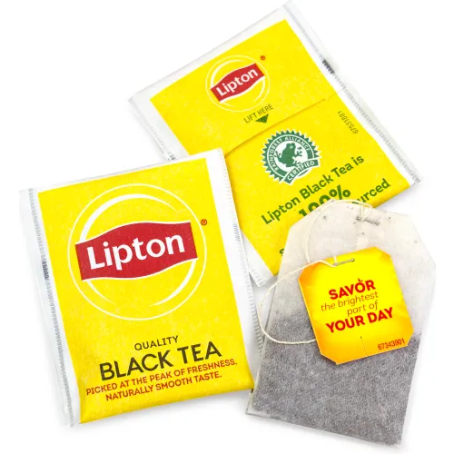 Lipton Tea Bags - 100% Natural Black Tea - Box