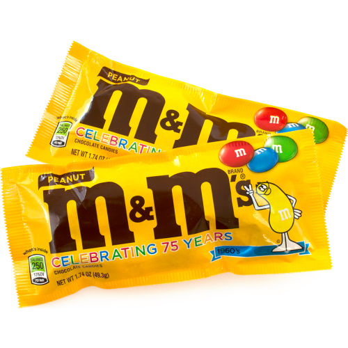  M&Ms Peanut Chocolate Candy - Singles, 48-Count : Grocery &  Gourmet Food