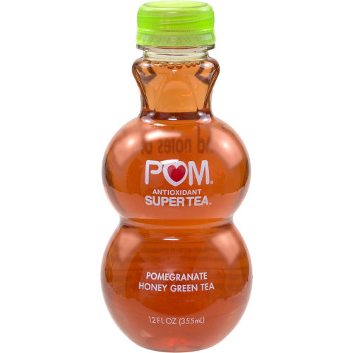 POM Antioxidant Super Tea Pomegranate Honey Green Tea, 12 oz, 6 Count