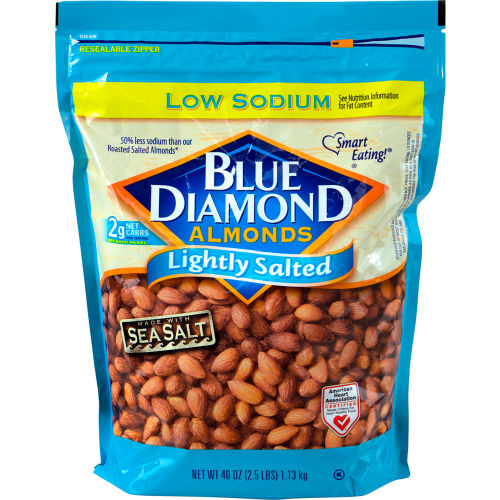 BLUE DIAMOND Lightly Salted Almonds, 40 oz