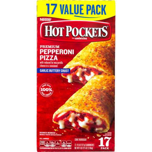 HOT POCKETS Pepperoni Pizza, 4.5 oz, 17 Count
