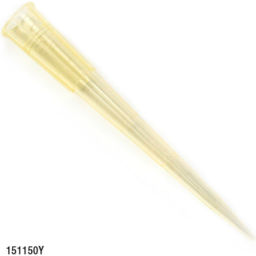 Pipette Tip, 1 - 200uL, Certified, Universal, Graduated, Yellow, 54mm, 960/Pack