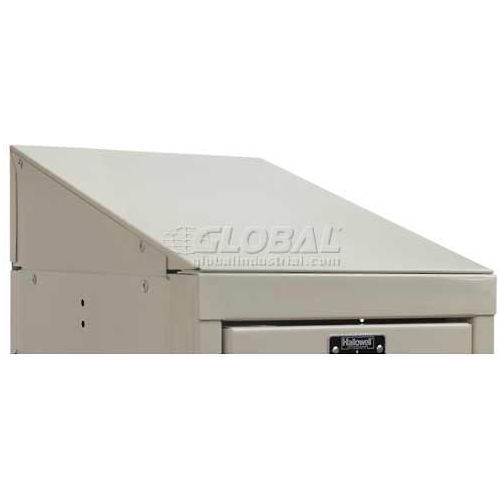 Hallowell KISTT1818PT Steel Locker Accessory - Individual Slope Top 18"W x 18"D x 6"H - Tan