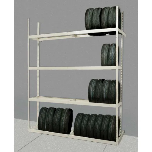 60H x 96W x 24D Premium Rivet Shelving