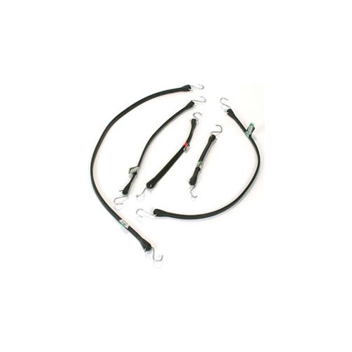 15" Black Rubber Tarp Strap - Packs of 10 - Pkg Qty 2