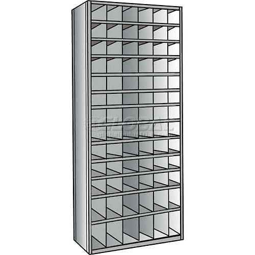 Hallowell A5529-24HG Hi-Tech Parts Bin Unit 36"W x 24"D x 87"H Gray Add-on 78 Bins