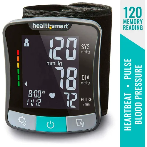 HealthSmart Digital Premium Wrist Blood Pressure Monitor with Cuff