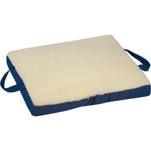 DMI® Reversible Gel Foam Seat Cushion with Fleece Cover, 16" x 18" x 2