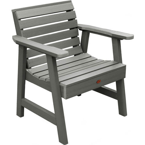 highwood® Weatherly Garden Chair, Eco-Friendly Synthetic Wood In Coastal Teak