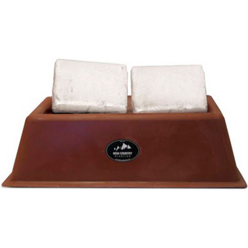 High Country Plastics Double Salt Block Holder, SB2BK, 50 Lbs