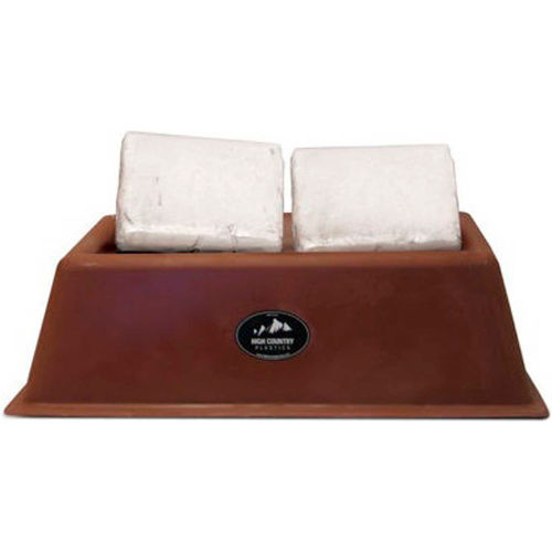 High Country Plastics Double Salt Block Holder, SB-2BR, 50 Lbs