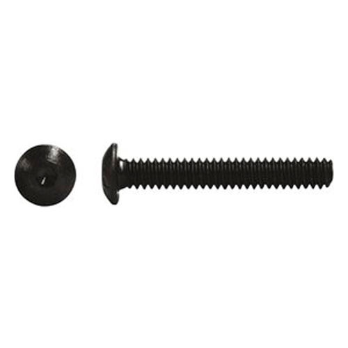 M6 x 1.0 x 16mm Button Socket Cap Screw - Steel - Black Oxide - UNC - Pkg of 100 - Holo-Krome 86031